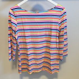 Lilly Pulitzer Waverly Multicolor Striped top.
